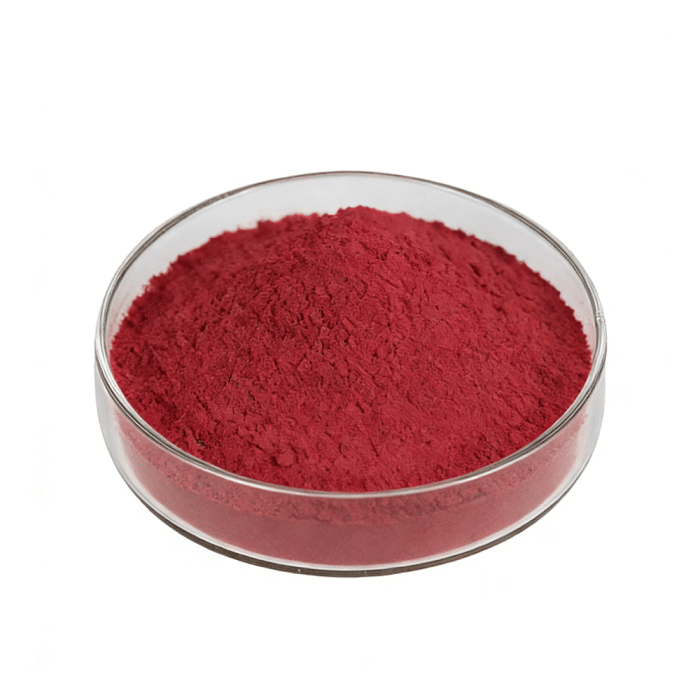 Dark red Cranberry Fruit Extract fine powder detail